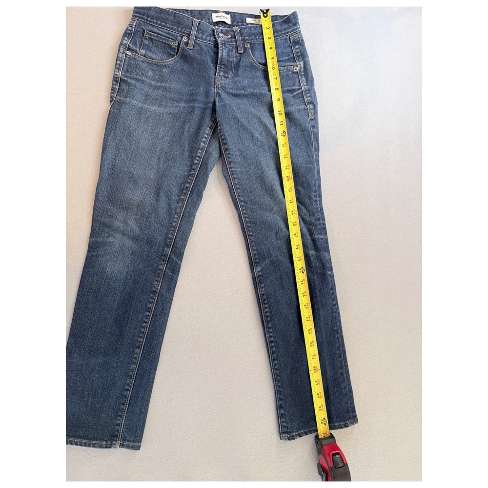 Madewell Skinny Low Worker Jeans Dark Wash Denim Blue Low Rise Size 27 - Picture 5 of 5